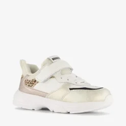 Braqeez Leren meisjes sneakers panterprint goud Outlet
