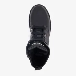 Braqeez Leren meisjes veterboots zwart Sale