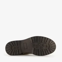 Groot Leren meisjes veterboots metallic goud Hot