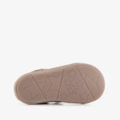 Groot Leren meisjes veterschoenen met panterprint bruin Outlet