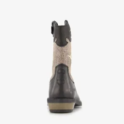Braqeez Leren meisjes western boots zwart New