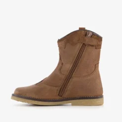 Groot Leren meisjes western boots bruin Hot