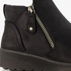 Skechers Lovely Vibe dames enkellaarsjes zwart Outlet