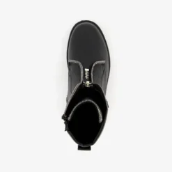 Blue Box Meisjes biker boots met strass steentjes zwart