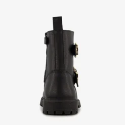 Blue Box Meisjes biker boots zwart met studs Outlet