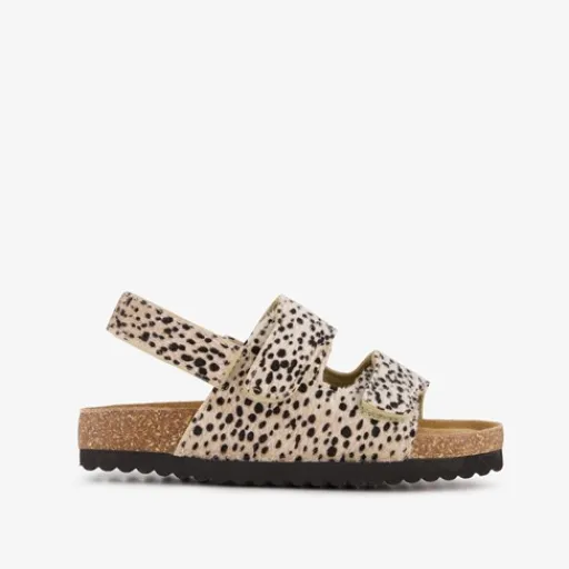 Scapino Meisjes bio sandalen met panterprint beige zwart Clearance