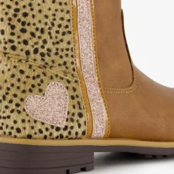 Blue Box Meisjes boots met panterprint en glitters Best