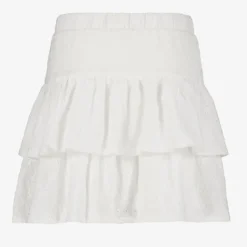 MyWay Meisjes broderie rok met ruches wit Hot