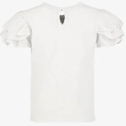 MyWay Meisjes broderie shirt met pofmouwen wit Clearance