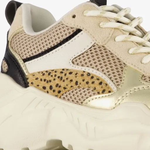 Blue Box Meisjes dad sneakers beige metallic Best