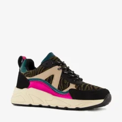 Blue Box Meisjes dad sneakers met dierenprint New