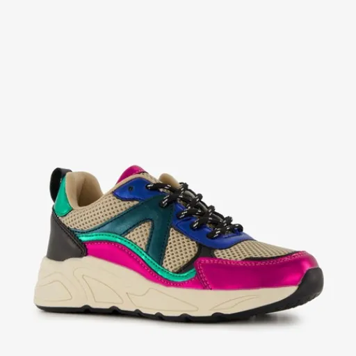 Blue Box Meisjes dad sneakers met metallic details Clearance