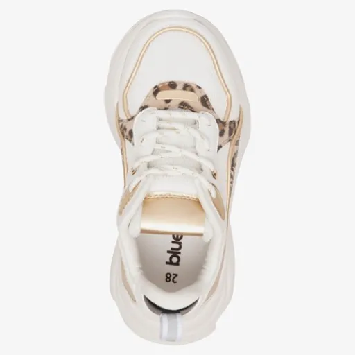 Blue Box Meisjes dad sneakers met tijgerprint New