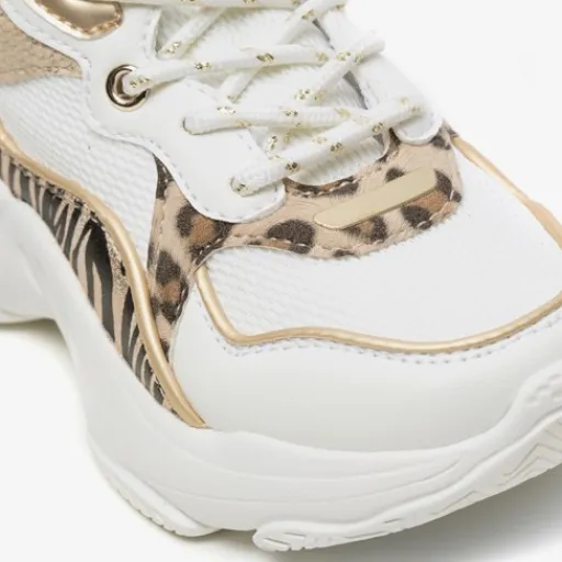 Blue Box Meisjes dad sneakers met tijgerprint New