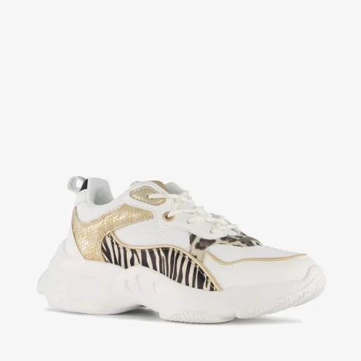 Blue Box Meisjes dad sneakers met tijgerprint Sale