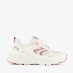 Blue Box Meisjes dad sneakers wit metallic roze