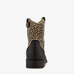 Blue Box Meisjes enkellaarsjes cheetah print zwart New