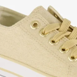 Scapino Meisjes gympen met glitters goudkleurig