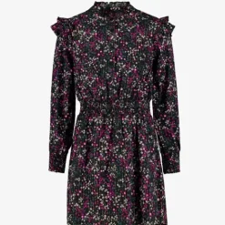 TwoDay Meisjes jurk met bloemenprint paars New