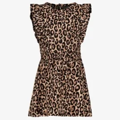 TwoDay Meisjes jurk met luipaardprint Hot