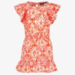 TwoDay Meisjes jurk met print roze oranje Sale