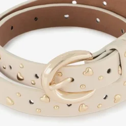Scapino Meisjes riem met hartjes beige goud Sale