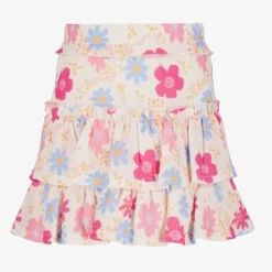 TwoDay Meisjes rok met bloemenprint wit Best