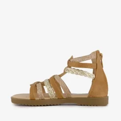 Blue Box Meisjes sandalen cognac met glitter Outlet