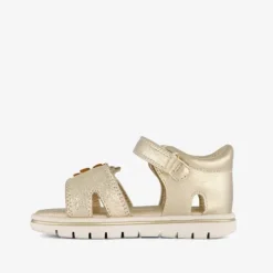 Blue Box Meisjes sandalen met bloemen goud Hot