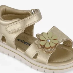 Blue Box Meisjes sandalen met bloemen goud Hot
