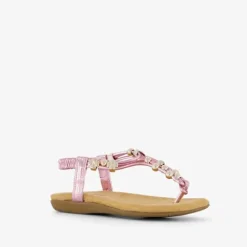 Blue Box Meisjes sandalen met gouden kralen Best