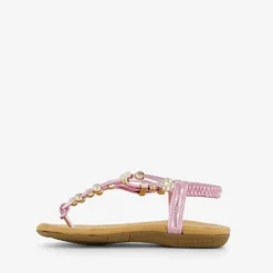 Blue Box Meisjes sandalen met gouden kralen Best