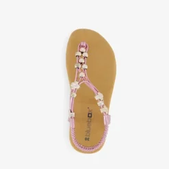 Blue Box Meisjes sandalen met gouden kralen Best