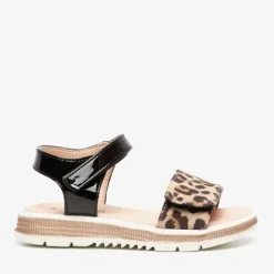 Blue Box Meisjes sandalen met luipaardprint Online