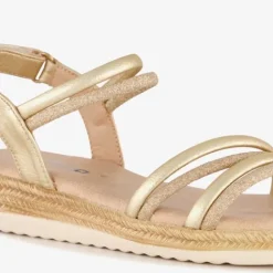 Blue Box Meisjes sandalen met sleehakje goud Clearance