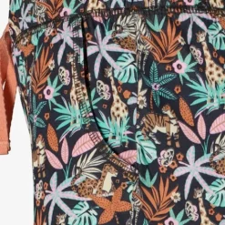 TwoDay Meisjes short met jungle print blauw groen New