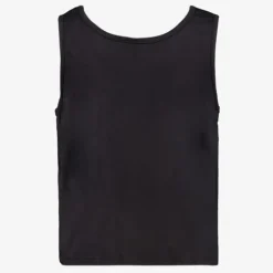 Name it Meisjes singlet met knoop en opdruk zwart Sale