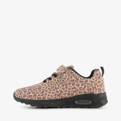 Blue Box Meisjes sneakers met airzool en panterprint bruin Hot