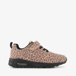 Blue Box Meisjes sneakers met airzool en panterprint bruin Hot