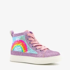 Blue Box Meisjes sneakers met regenboog
