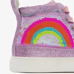 Blue Box Meisjes sneakers met regenboog