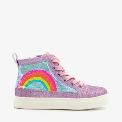 Blue Box Meisjes sneakers met regenboog