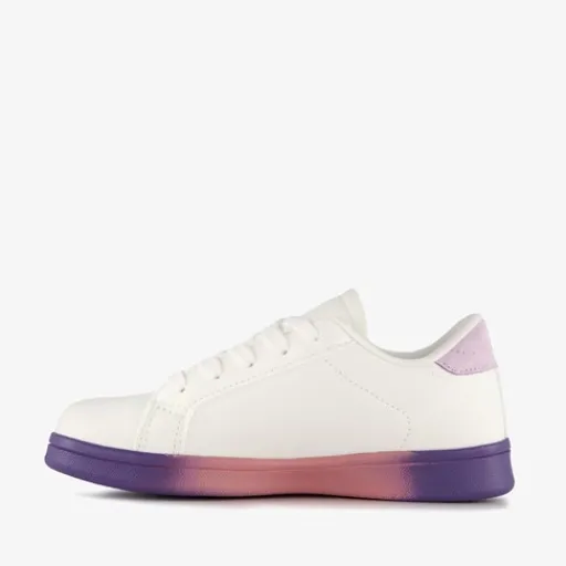 Blue Box Meisjes sneakers met smiley wit pastel