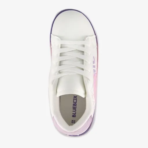 Blue Box Meisjes sneakers met smiley wit pastel