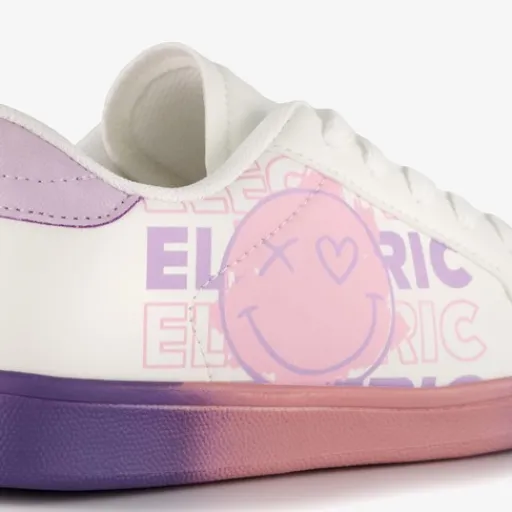 Blue Box Meisjes sneakers met smiley wit pastel