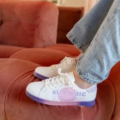 Blue Box Meisjes sneakers met smiley wit pastel