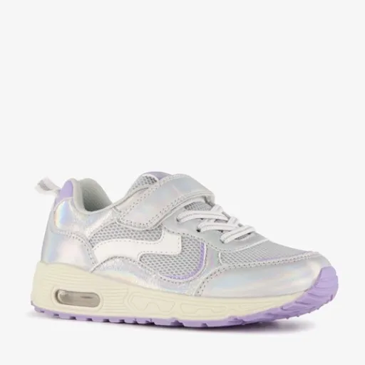 Blue Box Meisjes sneakers metallic zilver paars Discount