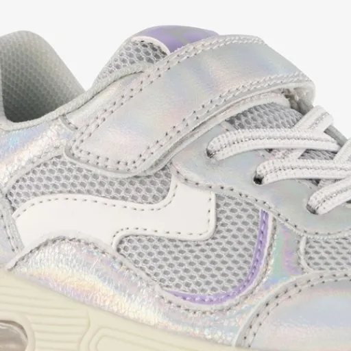 Blue Box Meisjes sneakers metallic zilver paars Discount