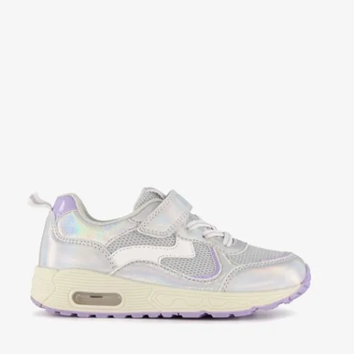Blue Box Meisjes sneakers metallic zilver paars Discount