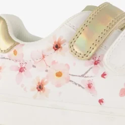 Blue Box Meisjes sneakers wit met bloemen